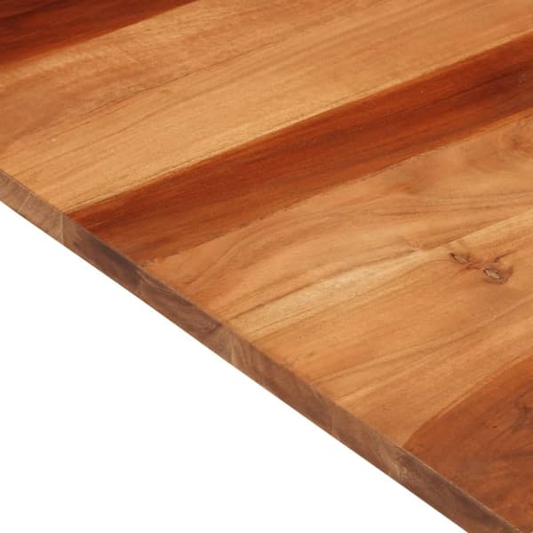 vidaXL bordplade 25-27 mm 70x90 cm massivt sheeshamtræ
