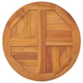 Miniatyrbilde 4 av 7: vidaXL Bordplate heltre teak 2,5 cm 70 cm