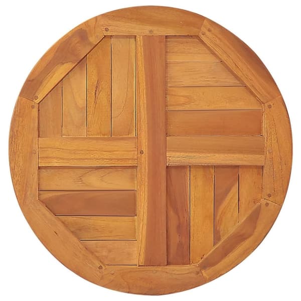 vidaXL Bordplate heltre teak 2,5 cm 70 cm