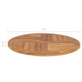 Miniatyrbilde 7 av 7: vidaXL Bordplate heltre teak 2,5 cm 70 cm