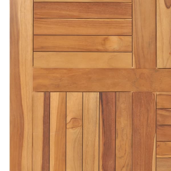 vidaXL Bordplate heltre teak kvadratisk 80x80x2,5 cm