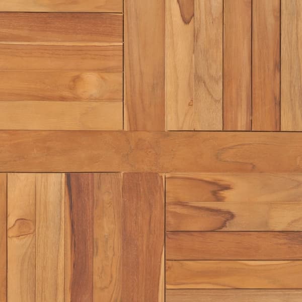 vidaXL Bordplate heltre teak kvadratisk 80x80x2,5 cm
