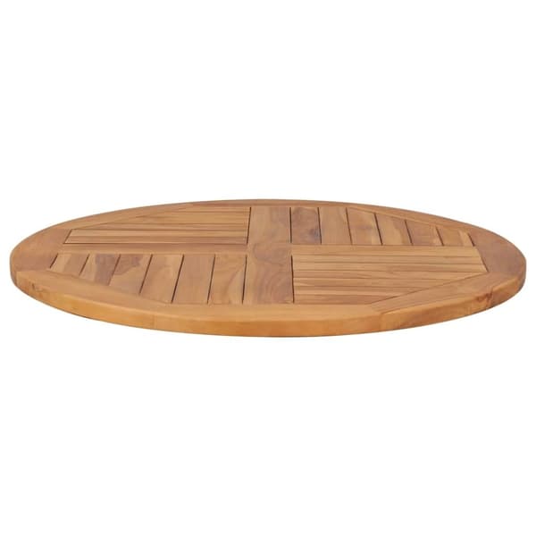 vidaXL Bordplate heltre teak 2,5 cm 80 cm