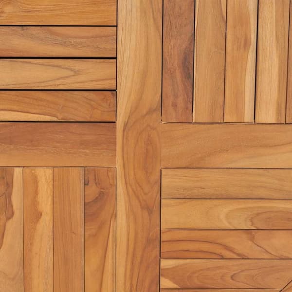 vidaXL Bordplate heltre teak 2,5 cm 80 cm