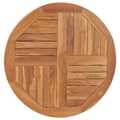 Miniatyrbilde 2 av 7: vidaXL Bordplate heltre teak 2,5 cm 80 cm