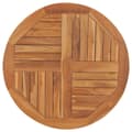 Miniatyrbilde 1 av 7: vidaXL Bordplate heltre teak 2,5 cm 80 cm