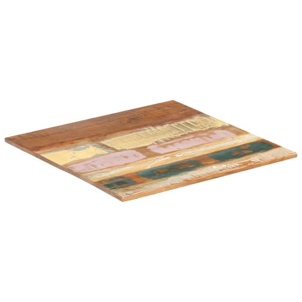 vidaXL Neliönmuotoinen pöytälevy 60x60 cm 15-16 mm täysi kierrätyspuu