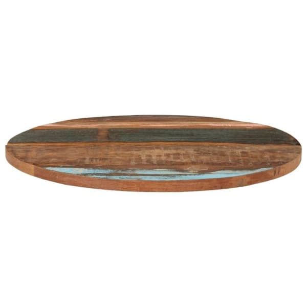 vidaXL Pyöreä pöytälevy 70 cm 25-27 mm täysi kierrätetty puu