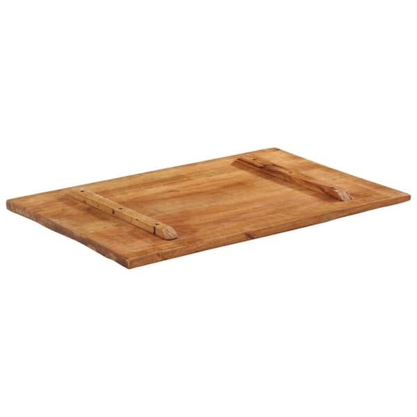 vidaXL Suorakulmainen pöytälevy 60x90 cm 25-27 mm täysi kierrätyspuu