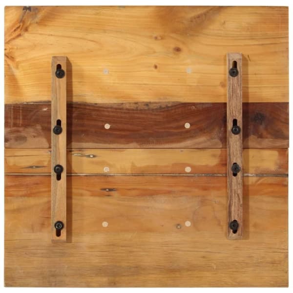 vidaXL Firkantet bordplate 60x60 cm 15-16 mm gjenvunnet heltre
