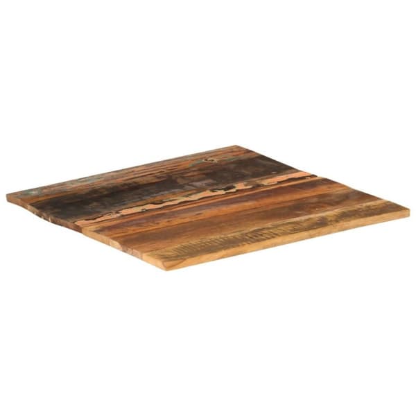 vidaXL Firkantet bordplate 60x60 cm 15-16 mm gjenvunnet heltre