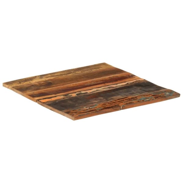 vidaXL Firkantet bordplate 60x60 cm 15-16 mm gjenvunnet heltre