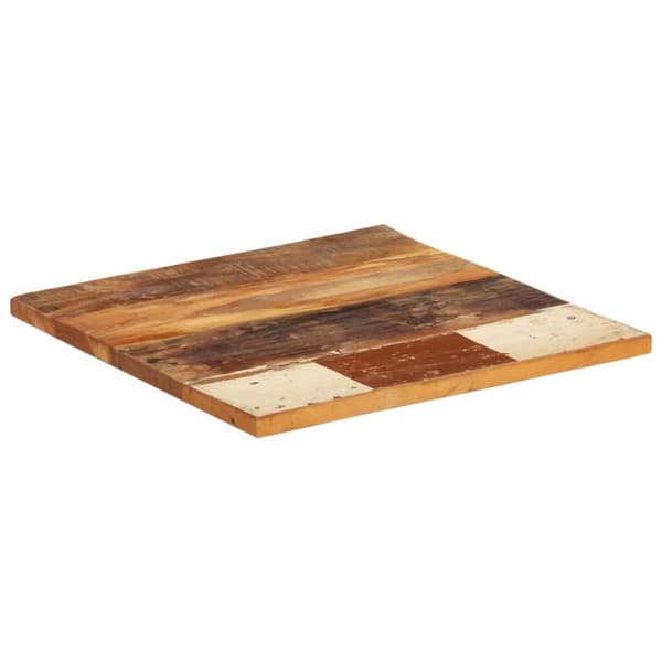 vidaXL Firkantet bordplate 60x60 cm 25-27 mm gjenvunnet heltre