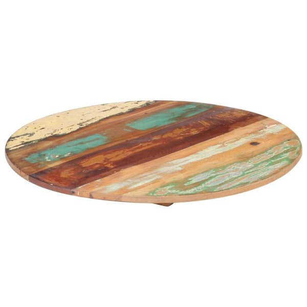 vidaXL Rund bordplate 50 cm 15-16 mm gjenvunnet heltre