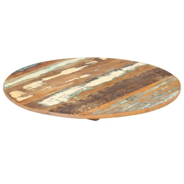 vidaXL Rund bordplate 50 cm 15-16 mm gjenvunnet heltre