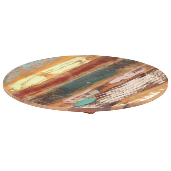 vidaXL Rund bordplate 50 cm 15-16 mm gjenvunnet heltre