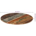 Miniatyrbilde 7 av 10: vidaXL Rund bordplate 60 cm 15-16 mm gjenvunnet heltre