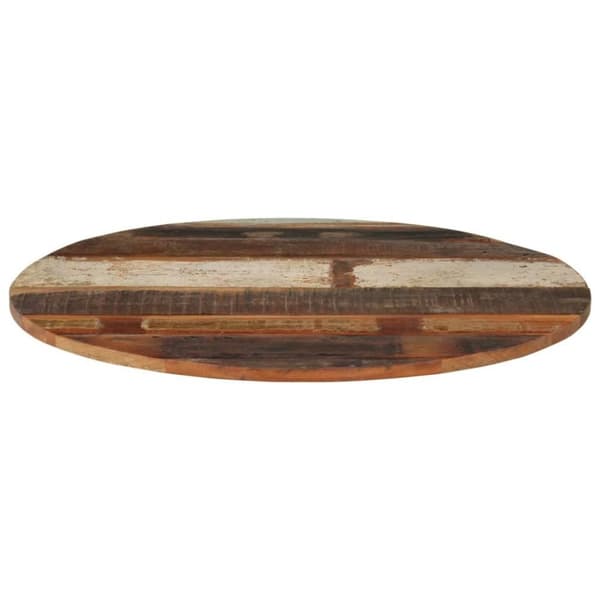vidaXL Rund bordplate 70 cm 15-16 mm gjenvunnet heltre