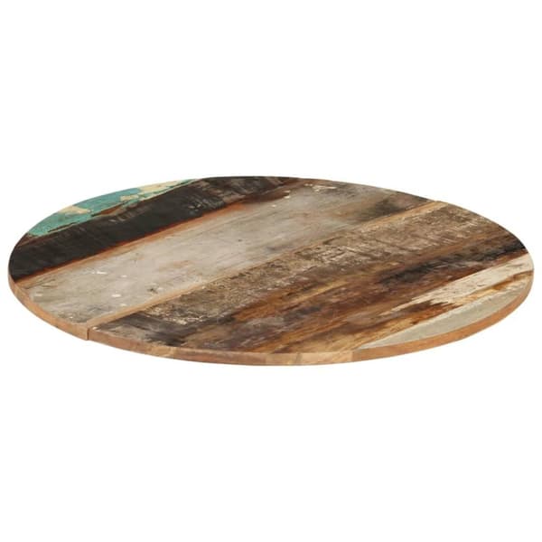 vidaXL Rund bordplate 70 cm 15-16 mm gjenvunnet heltre