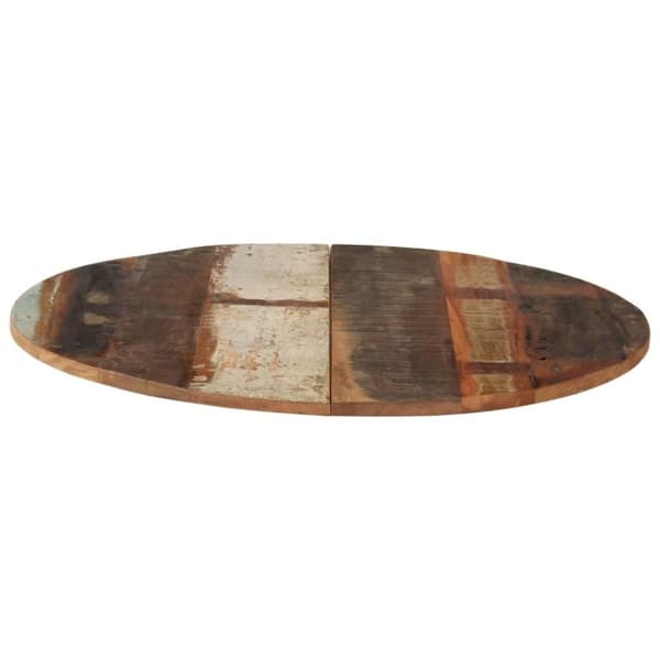 vidaXL Rund bordplate 70 cm 15-16 mm gjenvunnet heltre