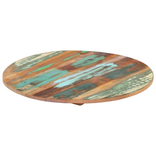 vidaXL Rund bordplate 70 cm 15-16 mm gjenvunnet heltre