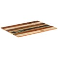 Miniatyrbilde 10 av 10: vidaXL Rektangulær bordplate 60x80 cm 15-16 mm gjenvunnet heltre