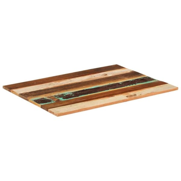 vidaXL Rektangulær bordplate 60x80 cm 15-16 mm gjenvunnet heltre