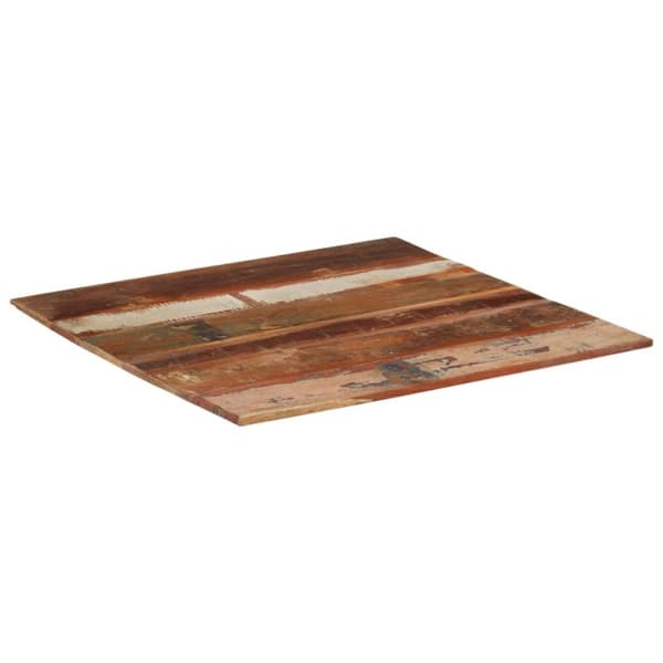 vidaXL Firkantet bordplate 80x80 cm 15-16 mm gjenvunnet heltre