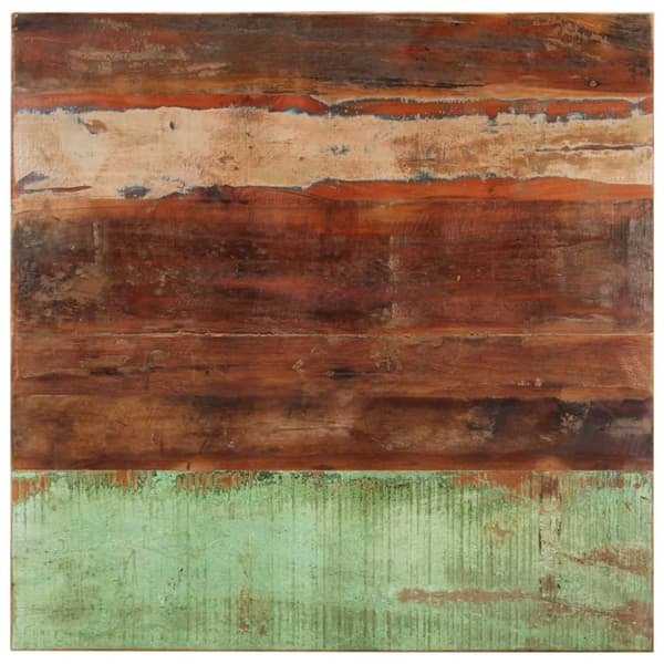 vidaXL Neliönmuotoinen pöytälevy 80x80 cm 15-16 mm täysi kierrätyspuu
