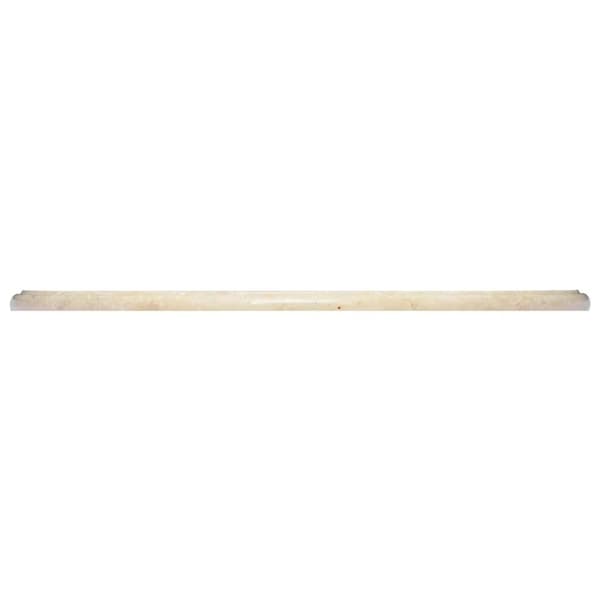 vidaXL Bordplate kremhvit Ø60x2,5 cm marmor