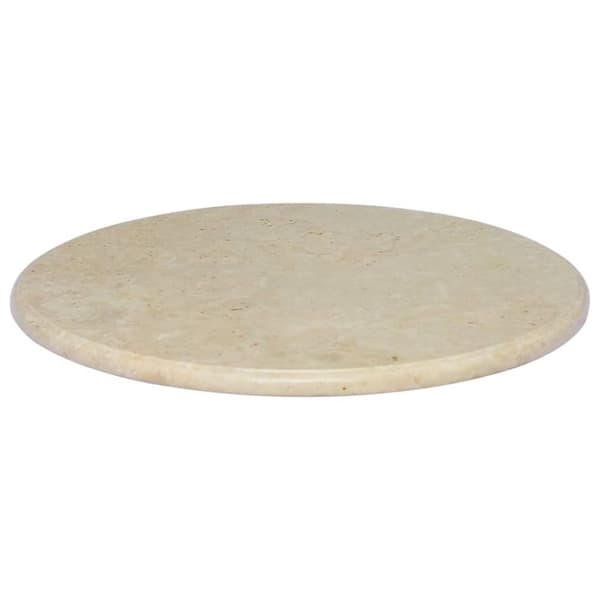 vidaXL Bordplate kremhvit Ø60x2,5 cm marmor