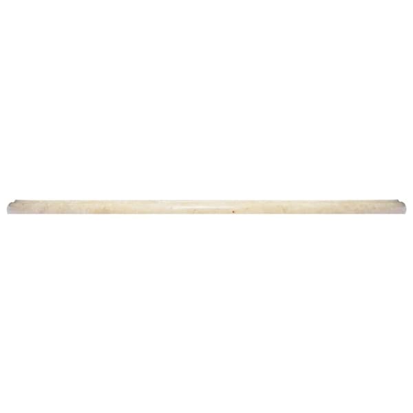 vidaXL Pöytälevy kerma Ø60x2,5 cm marmori