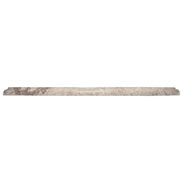 vidaXL Bordsskiva grå Ø50x2,5 cm marmor