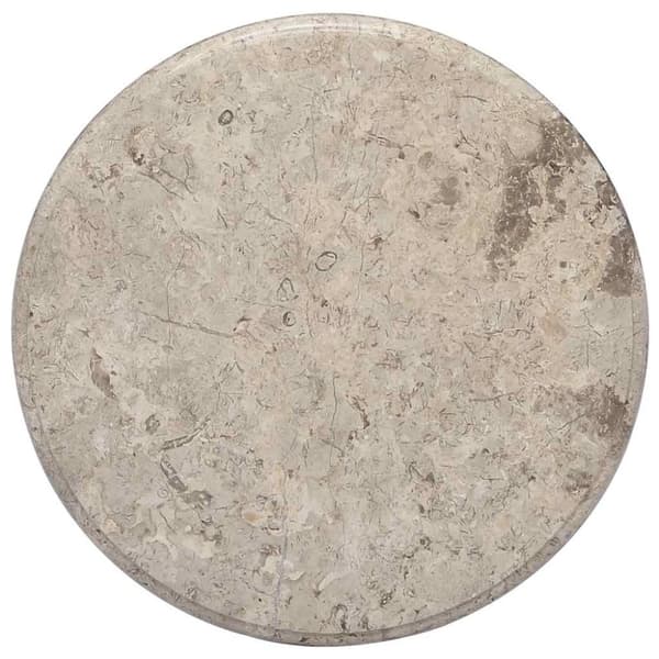 vidaXL Pöytälevy harmaa Ø50x2,5 cm marmori