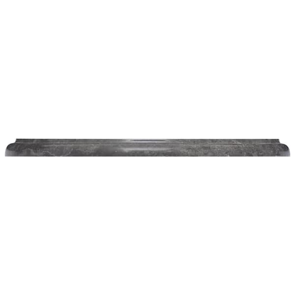 vidaXL bordplade Ø40x2,5 cm marmor sort