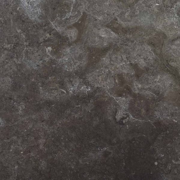 vidaXL bordplade Ø40x2,5 cm marmor sort