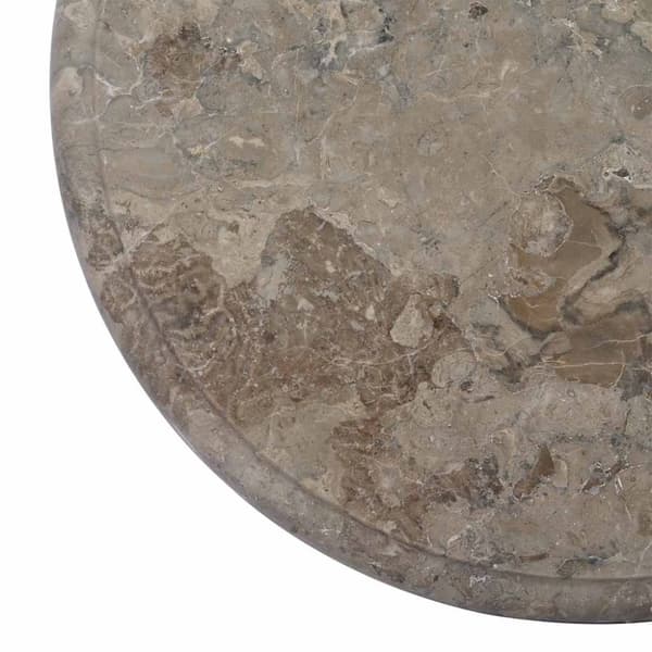 vidaXL Bordplate grå Ø40x2,5 cm marmor