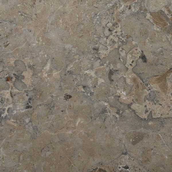 vidaXL Bordplate grå Ø40x2,5 cm marmor