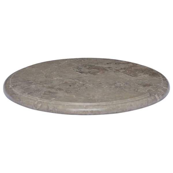 vidaXL Bordplate grå Ø40x2,5 cm marmor
