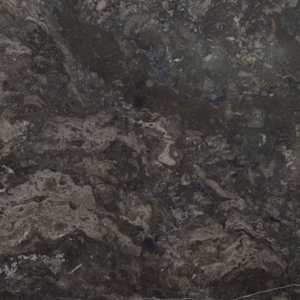 vidaXL Bordplate svart Ø50x2,5 cm marmor