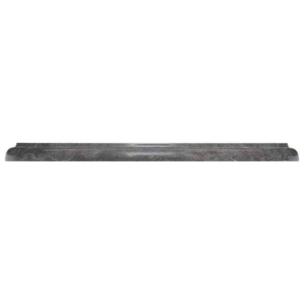 vidaXL Bordplate svart Ø40x2,5 cm marmor