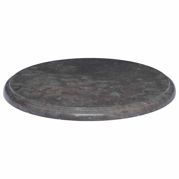 vidaXL Bordplate svart Ø40x2,5 cm marmor