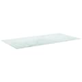 Pikkukuva 3 / 6: vidaXL Pöytälevy valkoinen 100x50 cm 6 mm karkaistu lasi marmorikuvio