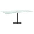 Pikkukuva 2 / 6: vidaXL Pöytälevy valkoinen 100x50 cm 6 mm karkaistu lasi marmorikuvio