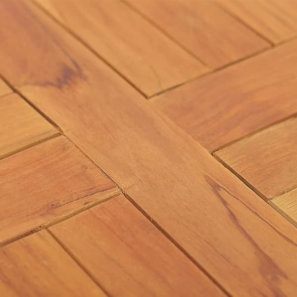 vidaXL Bordplate heltre teak 2,5 cm 40 cm