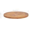 Miniatyrbilde 6 av 6: vidaXL Bordplate heltre teak 2,5 cm 40 cm