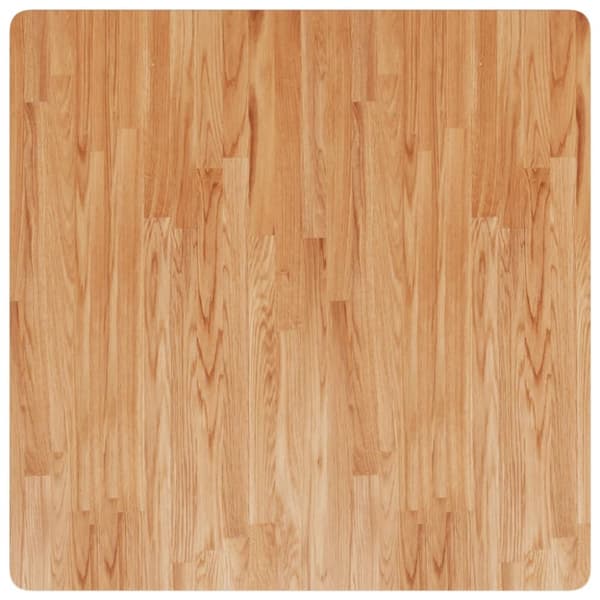 vidaXL firkantet bordplade 90x90x2,5 cm behandlet massivt eg lysebrun