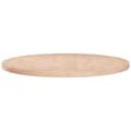 Miniatyrbilde 1 av 4: vidaXL Rund bordplate Ø70x2,5 cm ubehandlet heltre eik