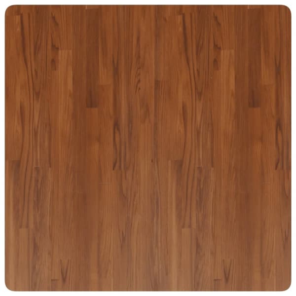 vidaXL firkantet bordplade 90x90x1,5 cm behandlet massivt eg mørkebrun