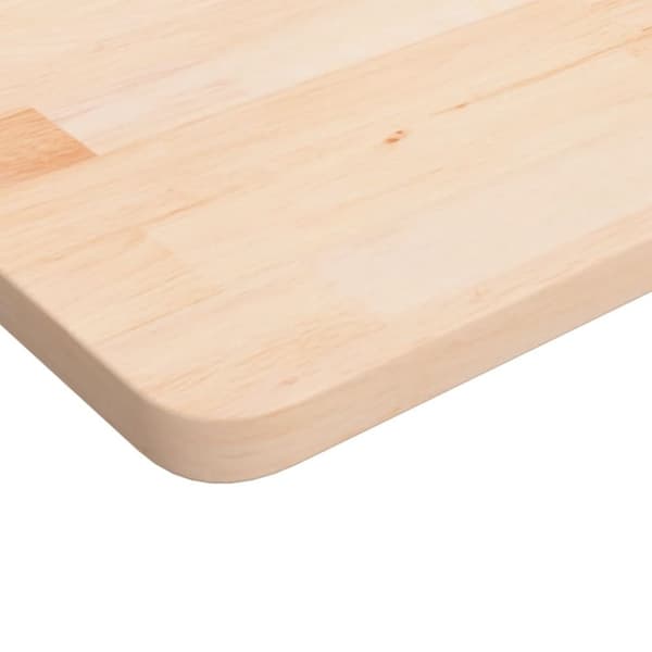 vidaXL Fyrkantig bordsskiva 90x90x2,5 cm obehandlat massiv ek